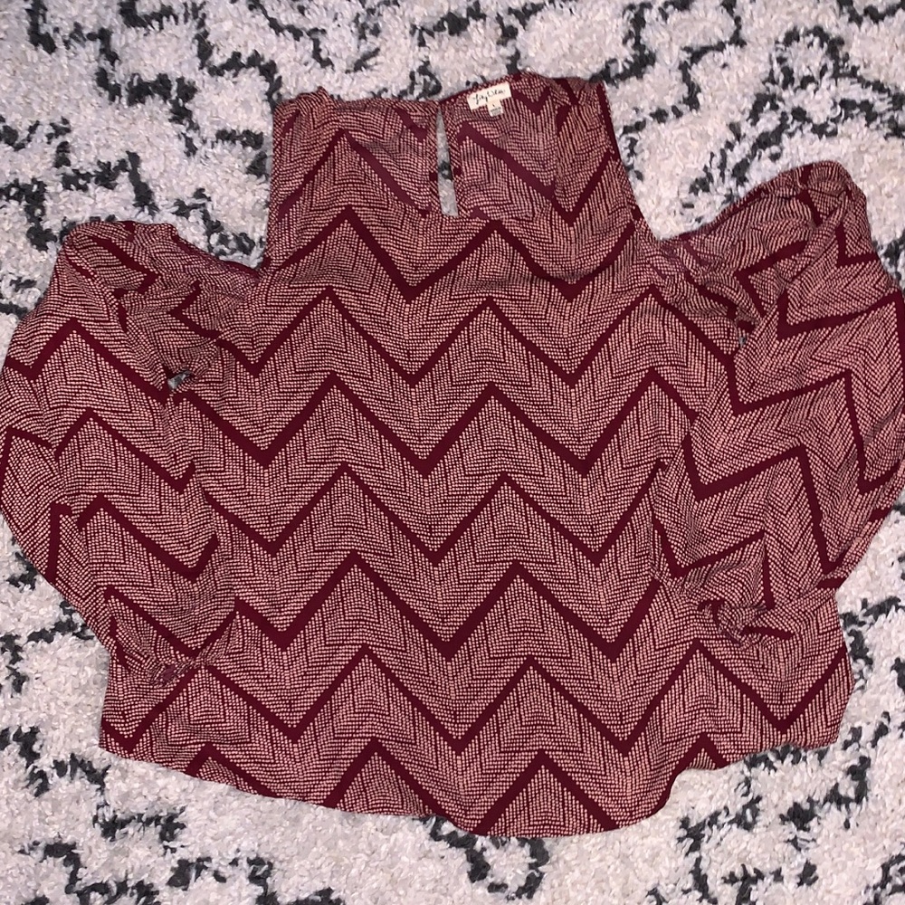 Cold shoulder blouse